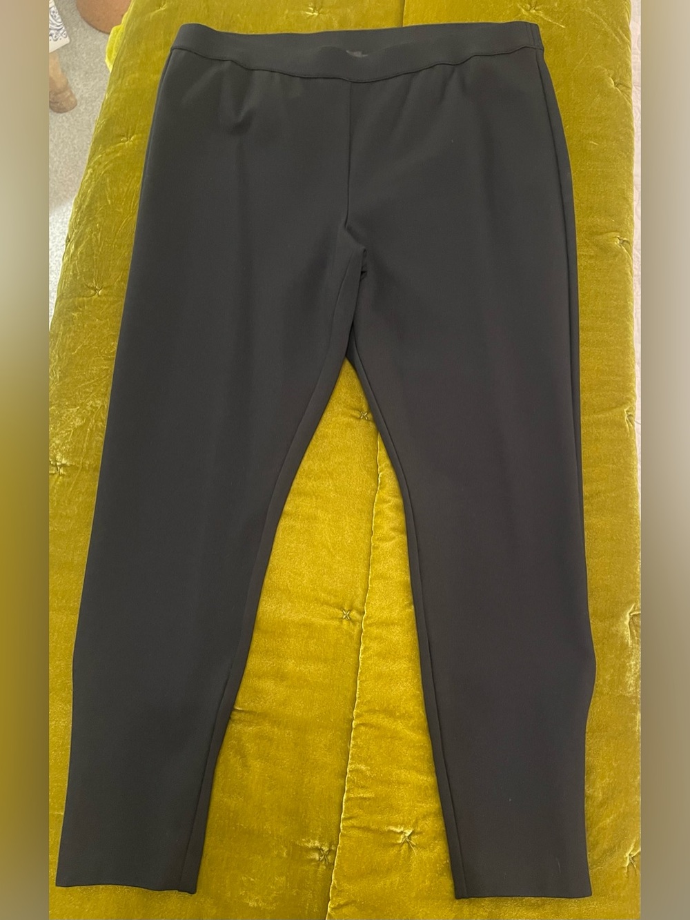 Talbots Black Stretch Ponte Ankle Pants